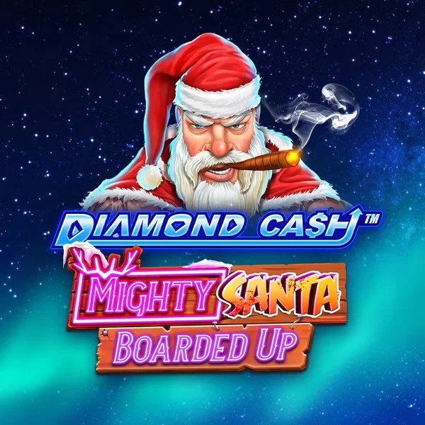 Diamond Cash Mighty Santa Boarded Up online game logo by Greentube on festivalsplaycasino.com