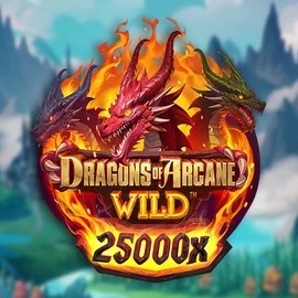 Official Slots logo: Dragons of Arcane Wild by Foxium at Festival Play Casino