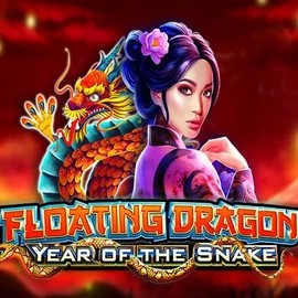 Floating Dragon Year of the Snake slot logo by Pragmatic Play at Festival Play Casino
