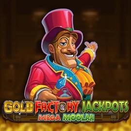 Gold Factory Jackpots Mega Moolah slot icon by Aurum Signature Studios, available at Festival Play Casino