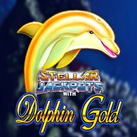 Dolphin Gold with Stellar Jackpots slot logo by Lightning Box Game at Festival Play Casino