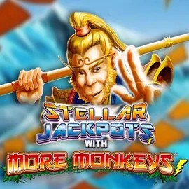 Stellar Jackpots with More Monkeys game by Lightning Box Game – logo hosted on Festival Play Casino