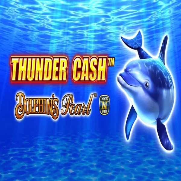 Thunder Cash Dolphins Pearl slot logo by Novomatic at Festival Play Casino