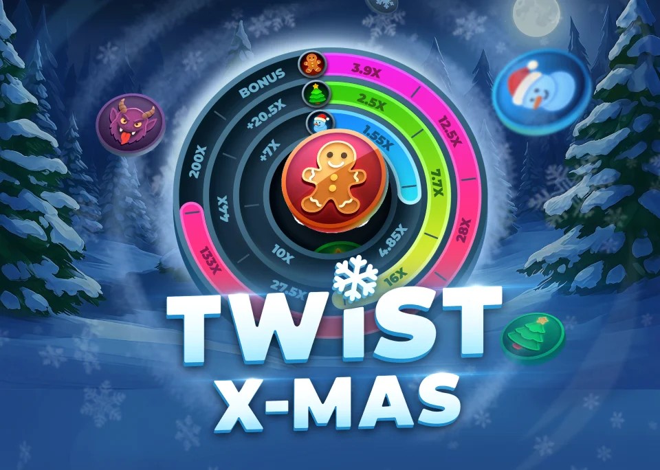 Twist X-mas casino game by InOut – featured logo at Festival Play Casino